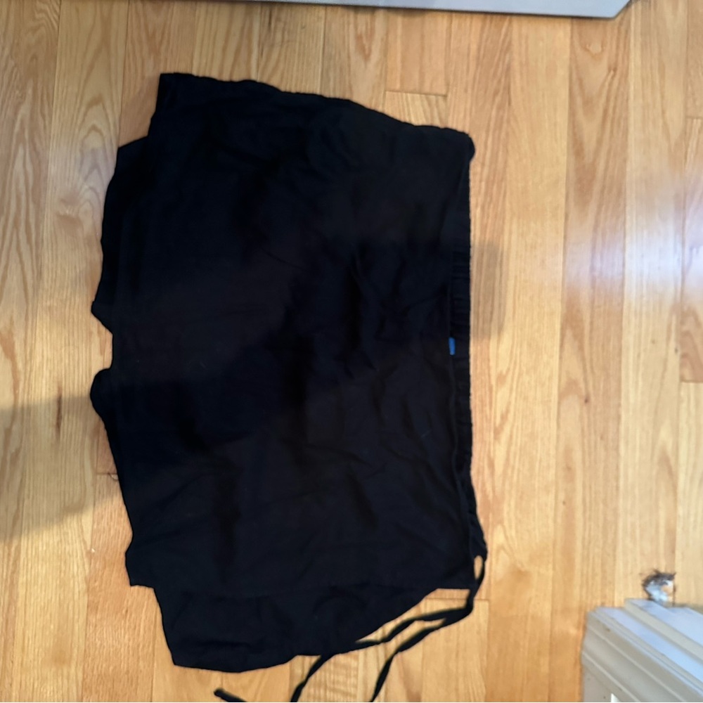 Black Drawstring Skort
